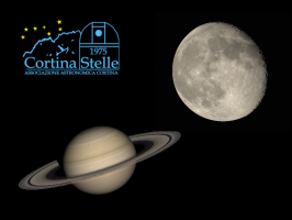 Luna e Saturno al telescopio - sabato 19 ottobre